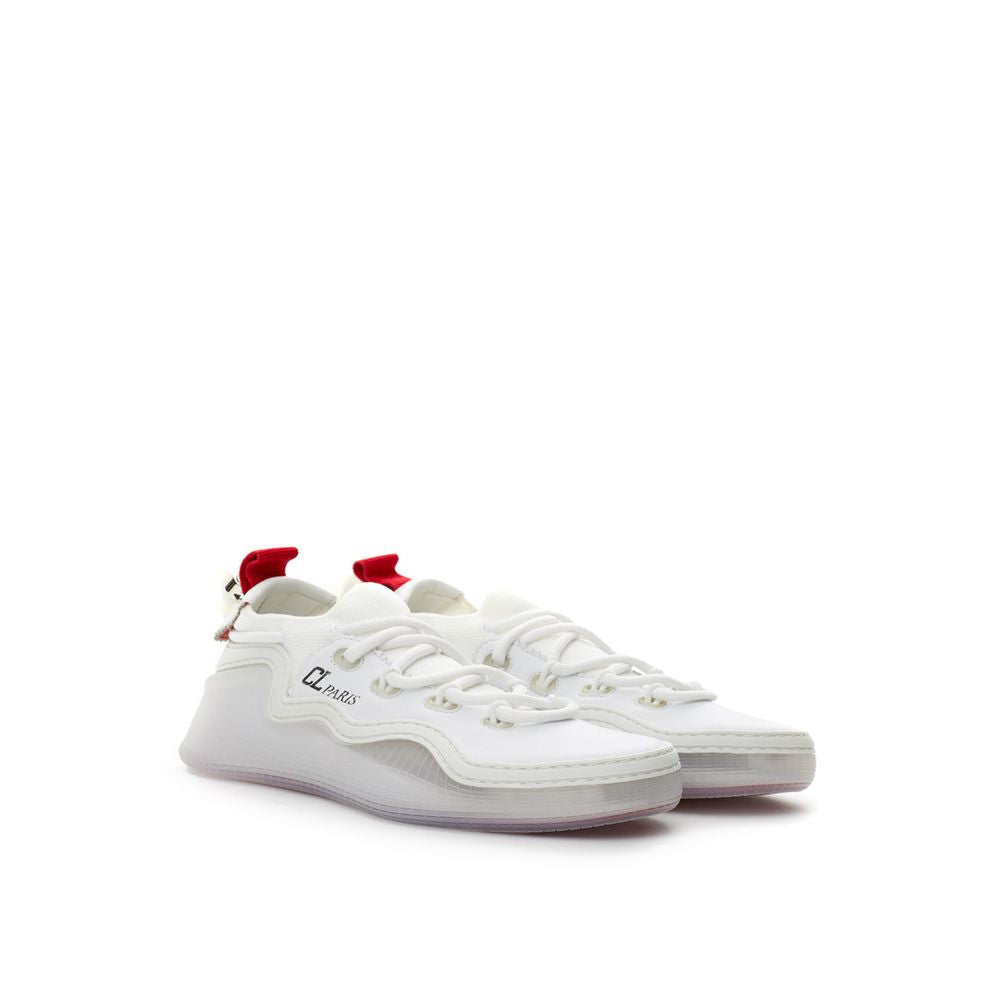 Christian Louboutin Pristine White Leather Sneakers