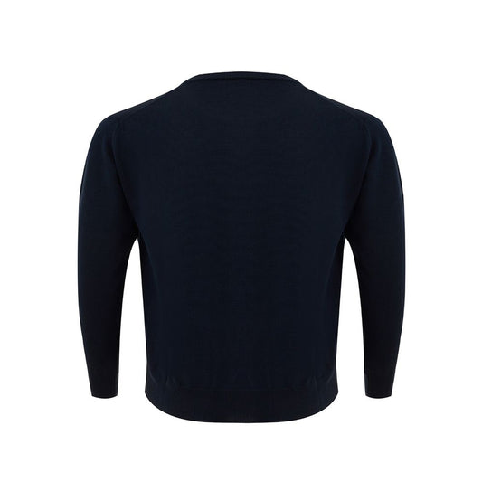 FERRANTE Elegant Wool Blue Sweater for Men