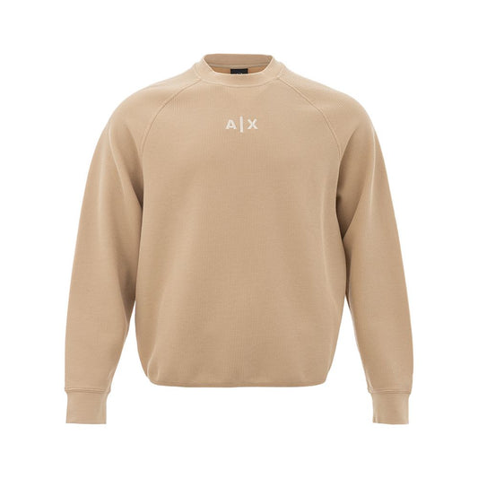 Armani Exchange Beige Cotton Sweater for Men