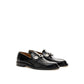 Burberry Elegant Leather Flat Shoes in Timeless Black