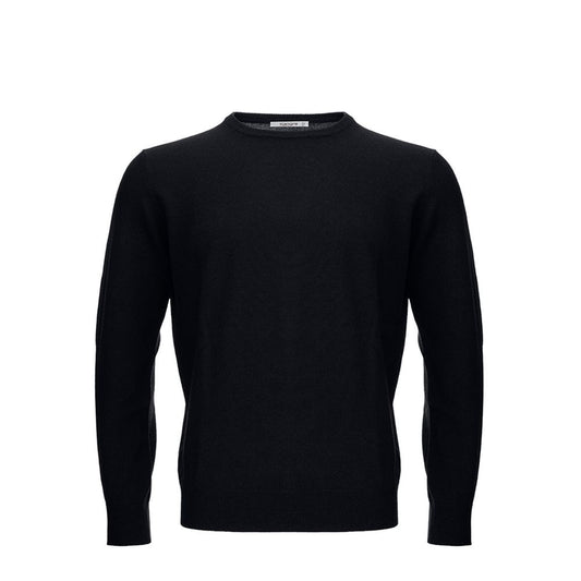 KANGRA Elegant Wool Sweater for Men in Classic Black