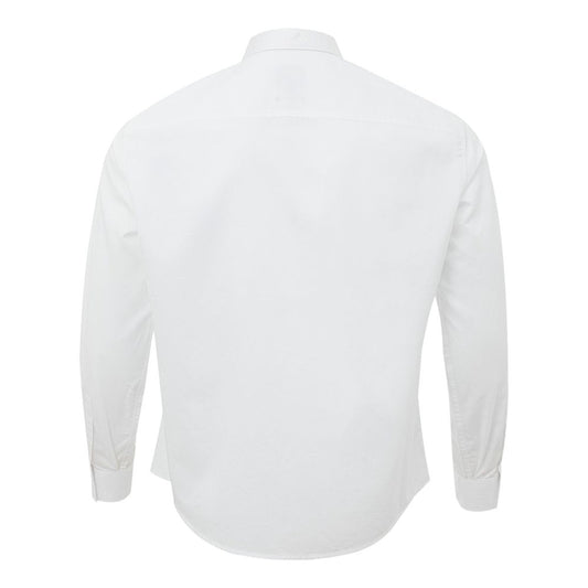 Armani Exchange Elevated White Cotton Classic Shirt