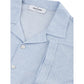 Gran Sasso Elegant Light Blue Linen-Cotton Men's Shirt