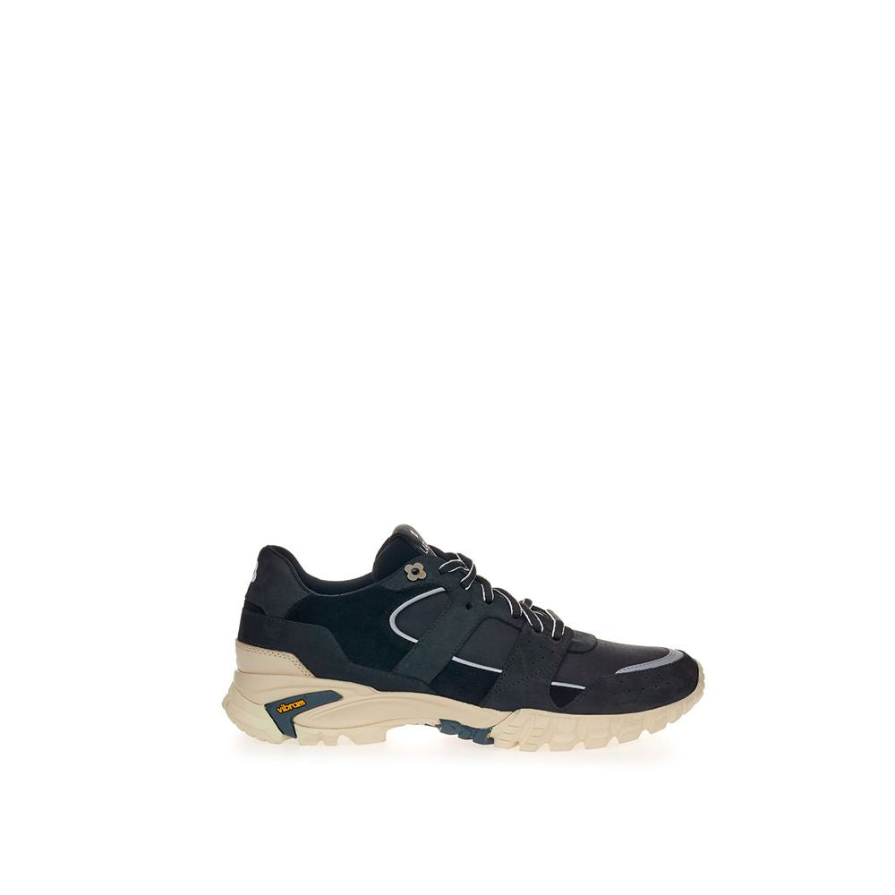 Lardini Sleek Black Suede Sneakers