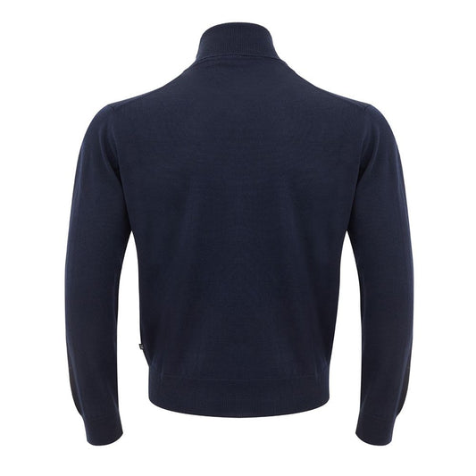FERRANTE Elegant Blue Wool Sweater for Men