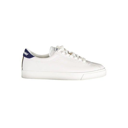 K-WAY Sleek White Sneakers with Contrast Detailing