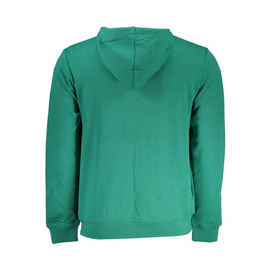 K-WAY Chic Green Hooded Zip Sweater