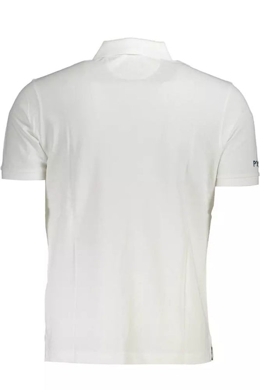 La Martina Elegant White Cotton Polo Shirt