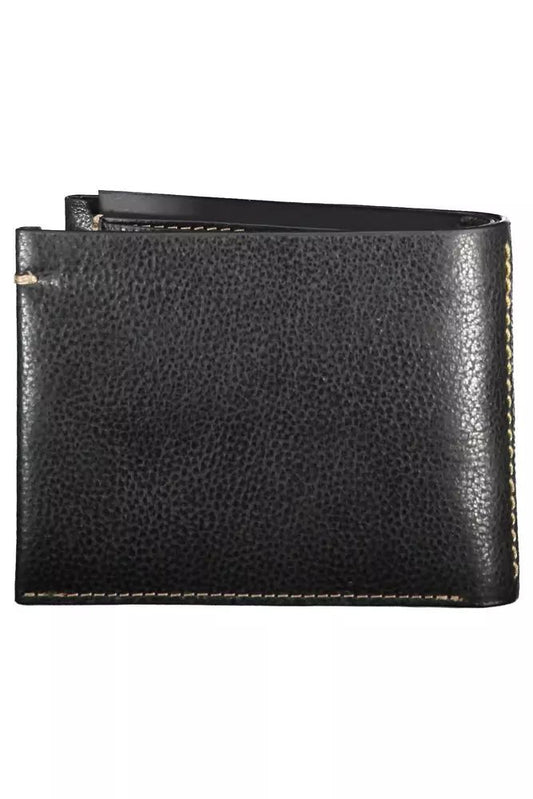 La Martina Sleek Black Leather Wallet for the Modern Man