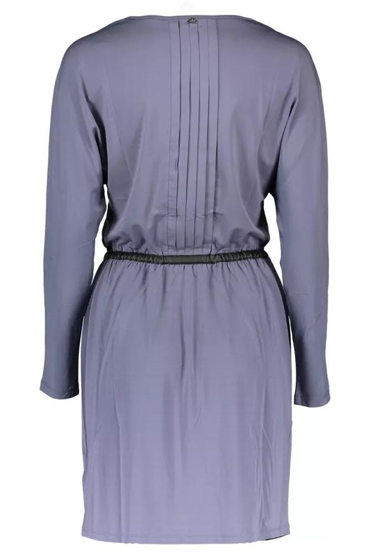 Liu Jo Elegant V-Neck Short Dress with Contrasting Details