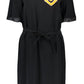 Love Moschino Chic Black Short Dress with Logo Detail