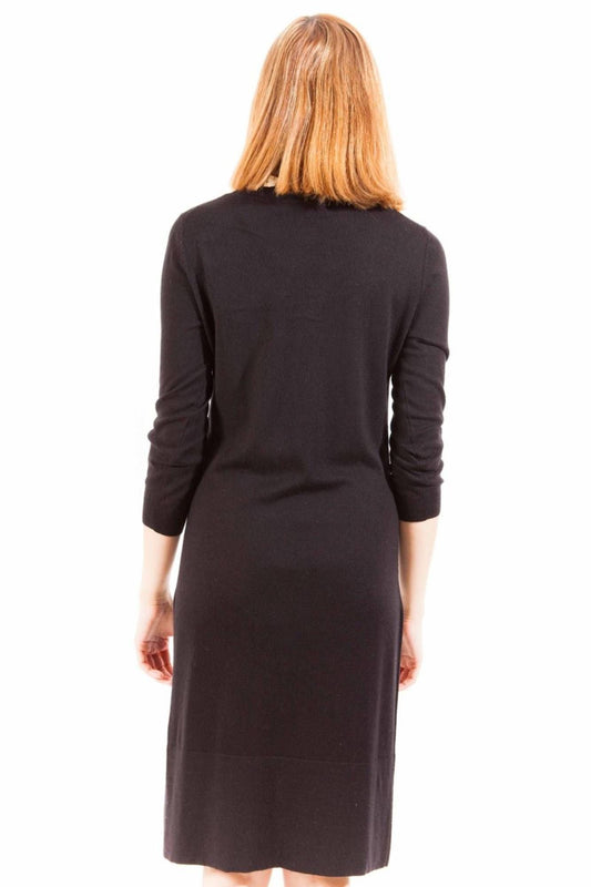 Love Moschino Elegant Long Sleeve Little Black Dress