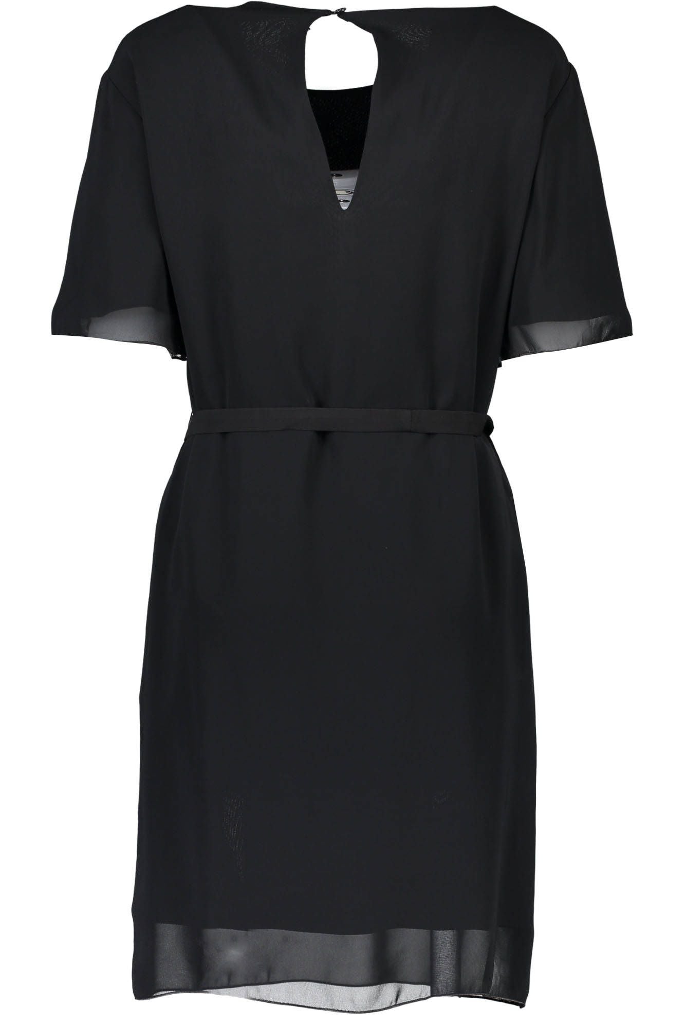 Love Moschino Chic Black Short Dress with Logo Detail