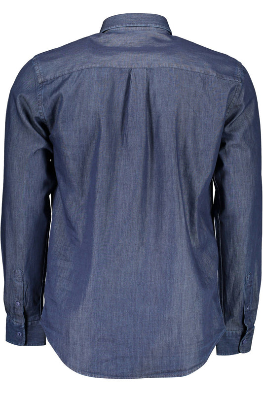 North Sails Elegant Blue Cotton Long-Sleeve Shirt