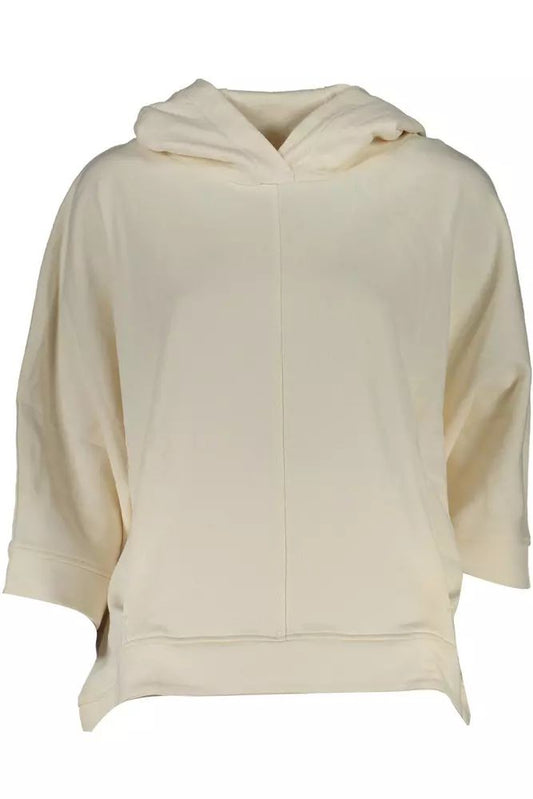 North Sails Chic White Hooded Sweatshirt with Organic Fibers