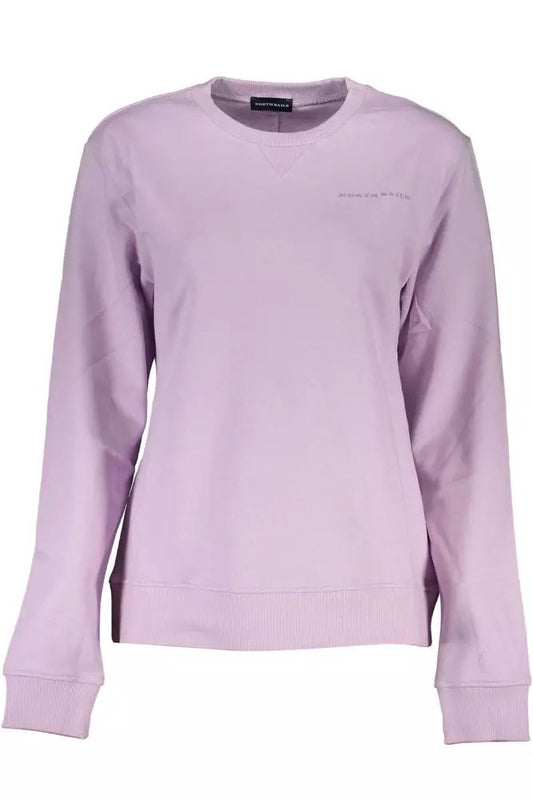 North Sails Chic Purple Organic Cotton Sweatshirt