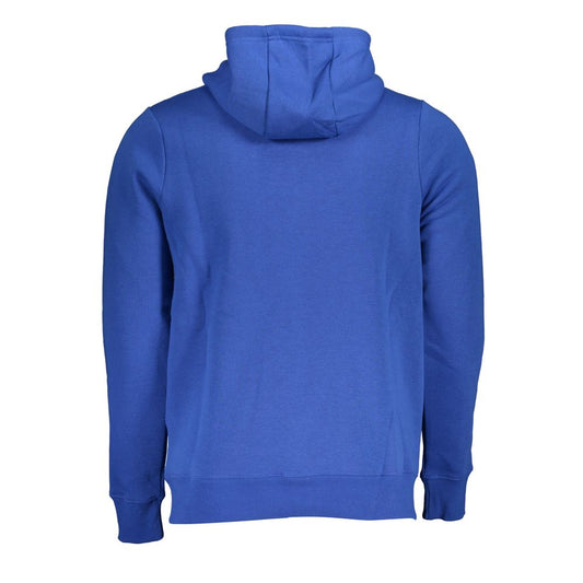 Norway 1963 Blue Hooded Fleece Sweatshirt with Central Pockets