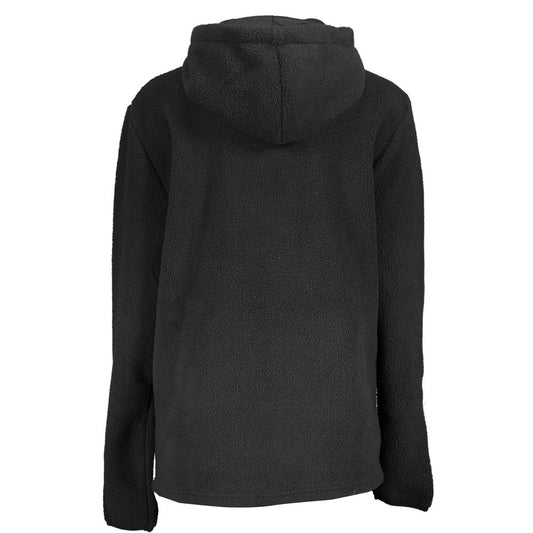 Norway 1963 Elegant Black Half Zip Hooded Sweatshirt