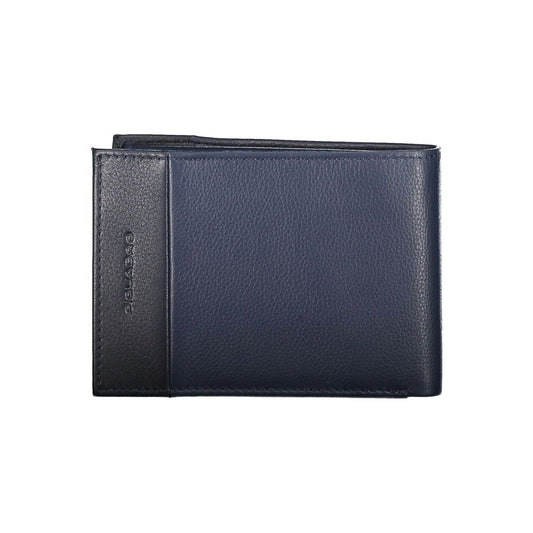 Piquadro Elegant Blue Leather Men's Wallet