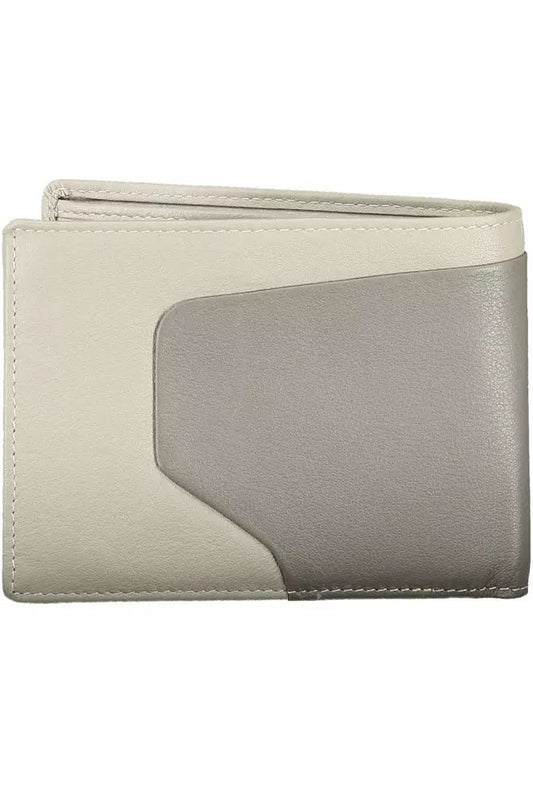 Piquadro Sleek Bi-Fold Leather Wallet with RFID Block