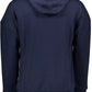 Plein Sport Blue Contrast Detail Hooded Sweatshirt