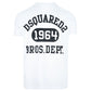 Dsquared² Elegant White Cotton Tee with Contrast Print