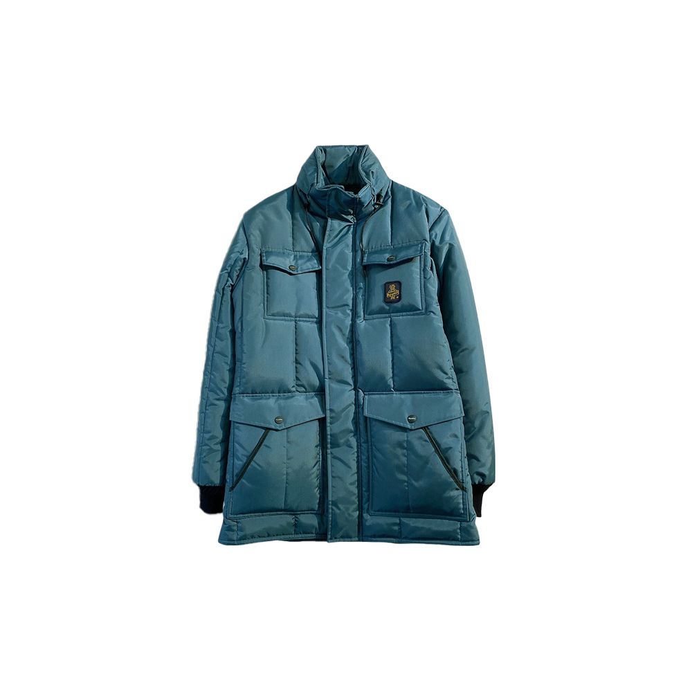 Refrigiwear Chic Light Blue Quilted Jacket