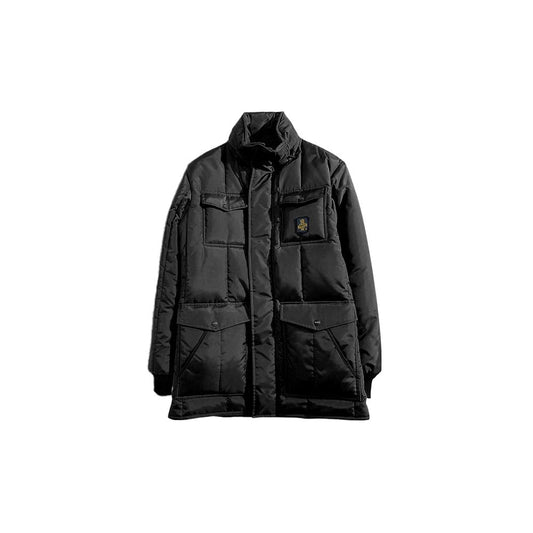 Refrigiwear Sleek Quilted Puffer Jacket with Convertible Hood