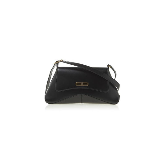 Balenciaga Elegant Crescent Leather Shoulder Bag