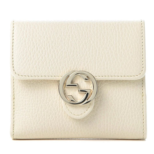 Gucci Elegant Ivory Leather Bifold Wallet
