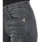 Patrizia Pepe Sleek Grey Skinny Jeans with Embroidery Detail