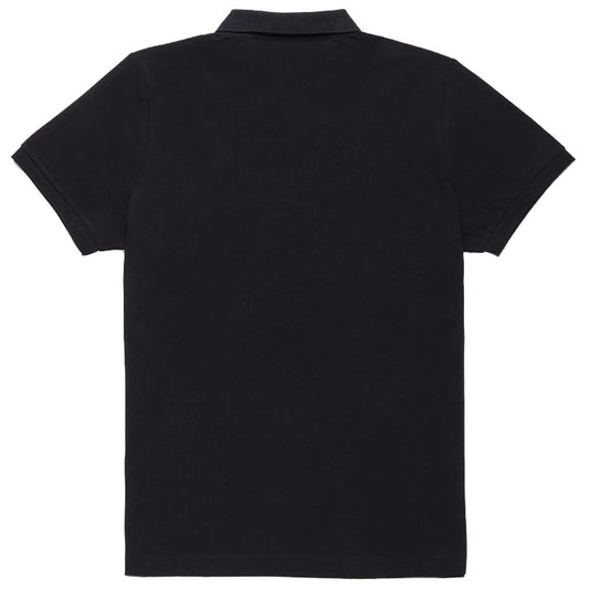 Refrigiwear Black Cotton Polo Shirt