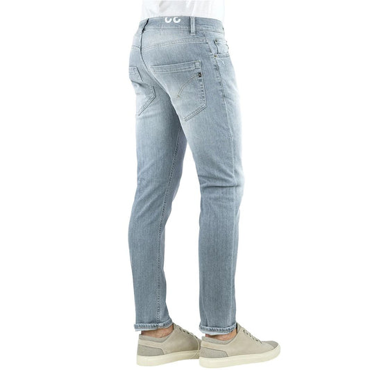 Dondup Sleek Gray Slim Fit Designer Jeans