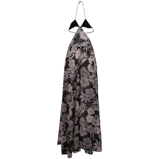 PINKO Floral Elegance Maxi Dress with Split Detail