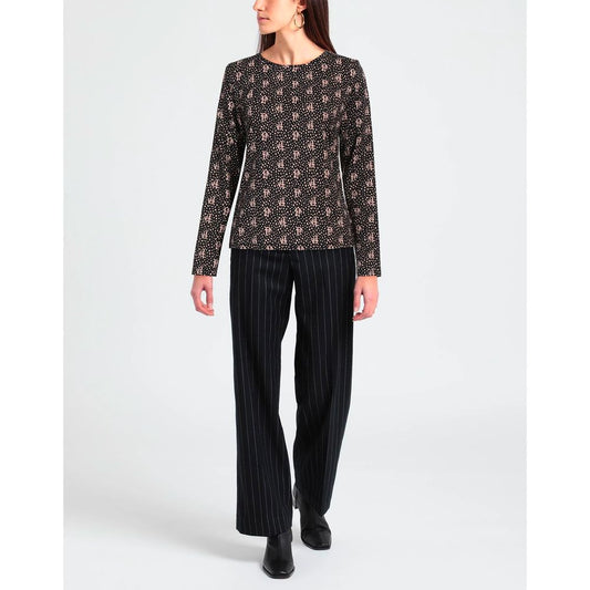 PINKO Chic Stretchy Black Blouse for Elegant Evenings