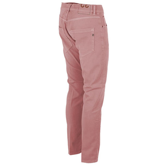 Dondup Elegant Cream Cotton-Hemp Trousers
