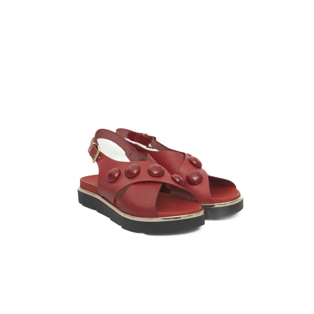 Cerruti 1881 Red COW Leather Sandal