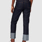 Love Moschino Chic Cotton Denim Jeans with Fleece Accent