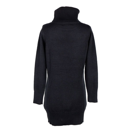 Yes Zee Chic Turtleneck Knit Dress with Logo Detail