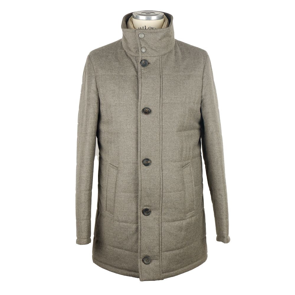 Made in Italy Elegant Gray Wool-Cashmere Jacket