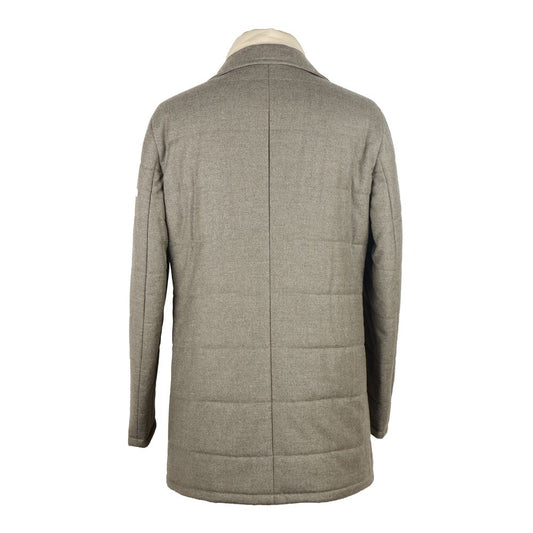 Made in Italy Elegant Gray Wool-Cashmere Jacket