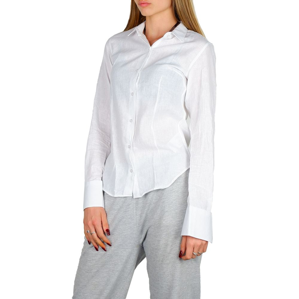 Made in Italy Chic Milanese Cotton-Linen Summer Shirt