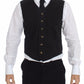 Dolce & Gabbana Elegant Black Dress Vest