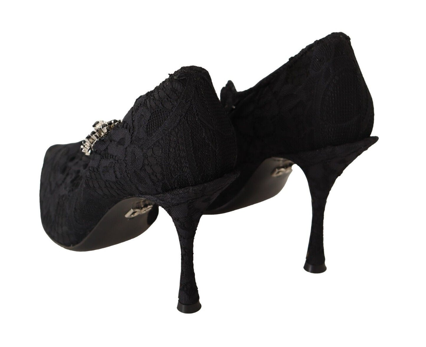 Dolce & Gabbana Elegant Black Lace Stiletto Pumps