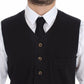 Dolce & Gabbana Elegant Black Dress Vest