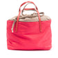 BYBLOS Elegant Fabric and Patent Shopper Tote
