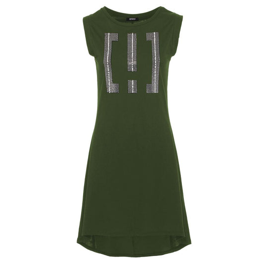 Imperfect Embellished Army Green Maxi Dress - Dazzle with Comfort