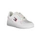 Tommy Hilfiger Chic White Lace-up Sneakers with Contrast Detail