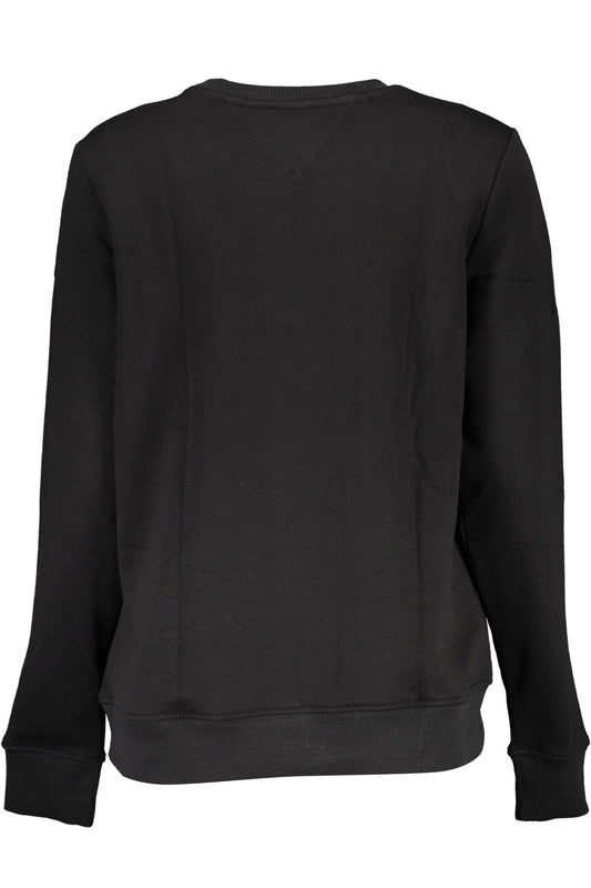 Tommy Hilfiger Chic Black Sweatshirt with Timeless Appeal