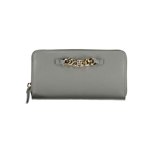 Tommy Hilfiger Chic Gray Polyethylene Compact Wallet